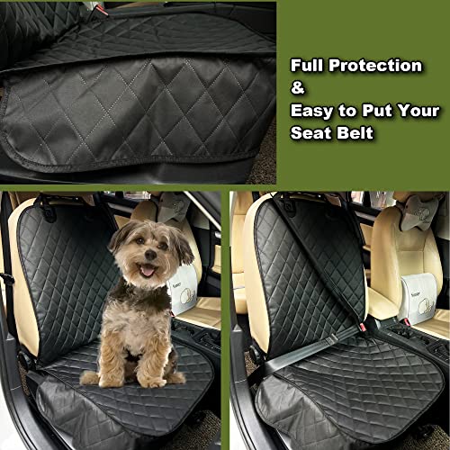 2 Packs Car Front Seat Cover for Dogs, Waterproof Pet Car Seat Protector, Nonslip Scratch-Proof Dog Seat Cover for Cars, Trucks & SUVs