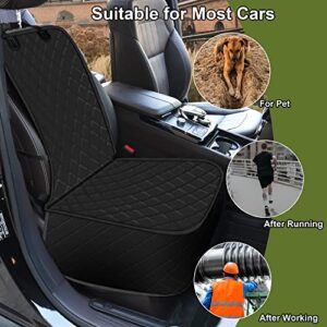 2 Packs Car Front Seat Cover for Dogs, Waterproof Pet Car Seat Protector, Nonslip Scratch-Proof Dog Seat Cover for Cars, Trucks & SUVs