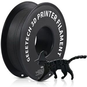 geeetech matte pla filament 1.75mm,3d printer consumables,printing materials dimensional accuracy +/- 0.03 mm,1kg spool (2.2lbs),fit most fdm printer,matte black