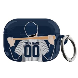 custom baseball jersey airpods pro case - add your name number best personalized airpods case for baseball fan