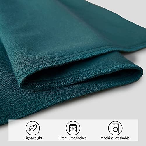 NEXCOVER Velvet Pillow Covers - Pack of 2 Pillowcases, 16 x 16 Inch Throw Pillow Cover, Decorative Square Pillowcase, Soft Cushion Case, Fade Resistant Pillow Case for Bedroom, Sofa, Couch, Teal