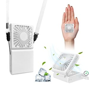 weijz portable handheld fan,portable mini fan, foldable small fan, mini handheld fan, mini fan handheld, portable travel fan women(white)