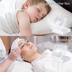 Weijz Portable Handheld Fan,Portable Mini Fan, Foldable Small Fan, Mini Handheld Fan, Mini Fan Handheld, Portable Travel Fan Women(white)