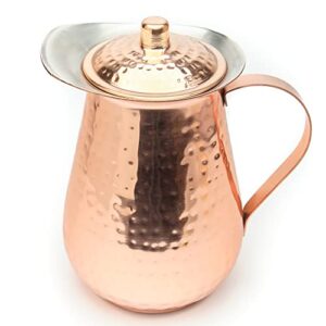 [Gift Set] Kitchen Science Copper Water Pitcher With Lid & Copper Tumblers (2 Tumblers)
