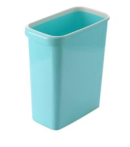 yingying 2022plastic garbage can with handle small wastebasket slim garbage can 5 gallon rectangular trash can for kitchen, bathroom, bedroom, home office,blue