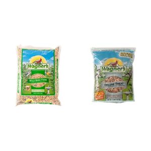 wagner's 52003 classic blend wild bird food, 6-pound bag & 62067 deluxe treat blend wild bird food, 4-pound bag