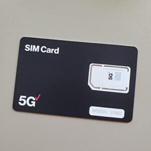 verizon wireless 5g & 4g lte sim card triple cut all 3 sizes (3-in-1), nano/micro/standard sizes (4ff / 3ff / 2ff) (bulksim5g-sa-a) complete with simbros simkey bundle. (1)