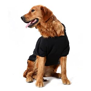 Dog Hoodie, Comfortable Soft Breathable Warm Dog Clothes, Outdoor Sports Dog Face Hoodie, for Small, Medium, and Large Dogs (XXX-Large, Black)