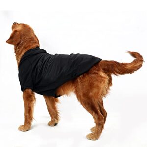 Dog Hoodie, Comfortable Soft Breathable Warm Dog Clothes, Outdoor Sports Dog Face Hoodie, for Small, Medium, and Large Dogs (XXX-Large, Black)