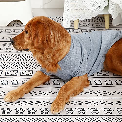 Dog Hoodie, Comfortable Soft Breathable Warm Dog Clothes, Outdoor Sports Dog Face Hoodie, for Small, Medium, and Large Dogs (8X-Large, Light Gray)