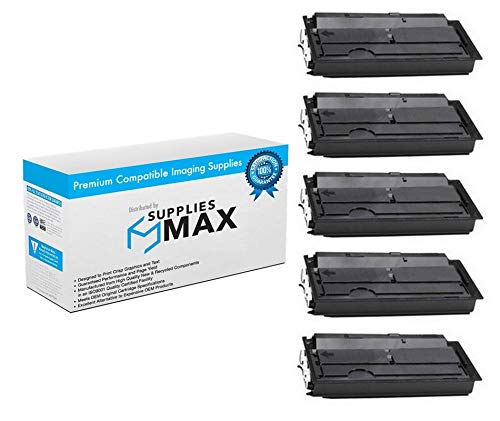 SuppliesMAX Compatible Replacement for Kyocera Mita TASKalfa 3010i/TASKalfa 3011i Black Toner Cartridge (5/PK-20000 Page Yield) (TK-7107) (TK-7109_5PK)