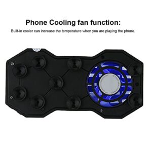 BTIHCEUOT Cellphone, Phone Holder Function Power Bank Function Cellphone Cooling Fan Firmly Absorb Phone Cooling Fan Functio for All 4-6 Popularity(black)