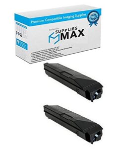 suppliesmax compatible replacement for kyocera mita taskalfa 4550ci/4551ci/5550ci/5551ci black toner cartridge (2/pk-30000 page yield) (tk-8507k) (1t02lc0us0_2pk)
