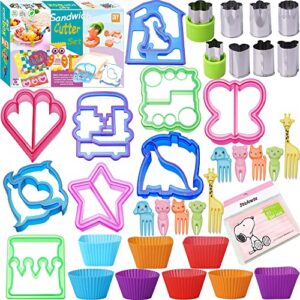 sandwich cutters for kids vegetable fruit fun crust cutters shapes for children bento box and lunch box of all ages
