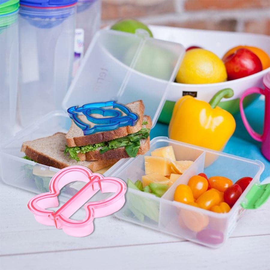 Sandwich Cutters for Kids Vegetable Fruit Fun Crust Cutters Shapes for Children Bento Box and Lunch Box of All Ages