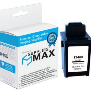 SuppliesMAX Remanufactured Replacement for Lexmark Color Jetprinter 1000/1100/2050/2055/3000 Black Inkjet (600 Page Yield) (13400HC)