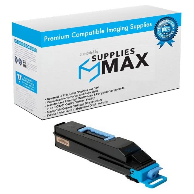 SuppliesMAX Compatible Replacement for Kyocera Mita FS-C8500DN Cyan Toner Cartridge (18000 Page Yield) (TK-880C)