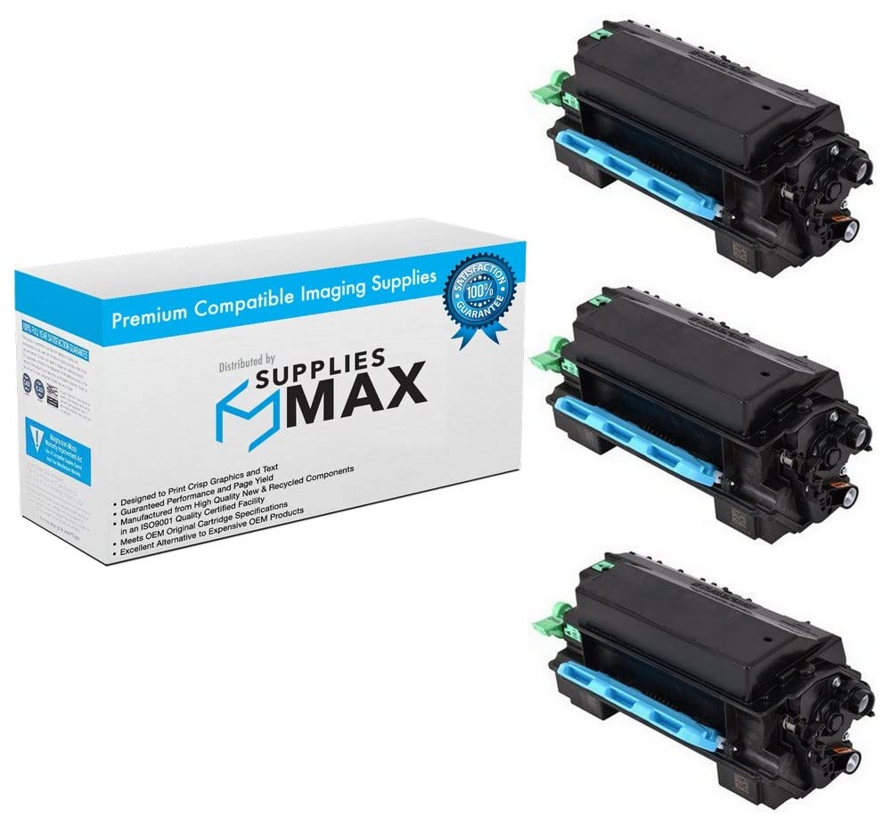 SuppliesMAX Compatible Replacement for Ricoh IM-350F Toner Cartridge (3/PK-14000 Page Yield) (Type IM-350) (418133_3PK)