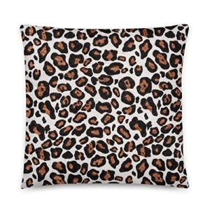 leopard print animal exotic trendy color basic pillow