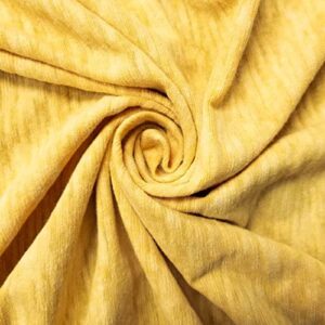 texco inc maxi slub cotton spandex jersey knit apparel, diy fabric, bright yellow chambray 3 yards