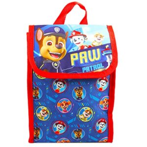 Nick Shop Paw Patrol Backpack and Lunch Bag for Boys Girls Kids -- 7 Pc Bundle with 16'' Paw Patrol School Backpack Bag, Lunch Box, Water Bottle, and More | Paw Patrol School Supplies