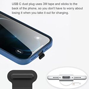 Gavemi Phone Dust Plug, Compatible with iPhone Lightning Port Protects Charging Port Anti Dust Cover (Black)