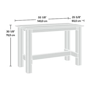 Sauder Boone Mountain Kitchen/Dining Room Table, Chalked Chestnut Finish