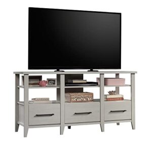 Sauder Summit Station Credenza TV Stand with Storage, L: 58.50" x W: 17.48" x H: 29.02", Glacier Oak Finish