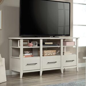 Sauder Summit Station Credenza TV Stand with Storage, L: 58.50" x W: 17.48" x H: 29.02", Glacier Oak Finish