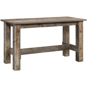 sauder boone mountain kitchen/dining room table in rustic cedar, rustic cedar finish