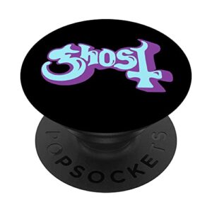 ghost - seven inches of satanic panic logo popsockets swappable popgrip