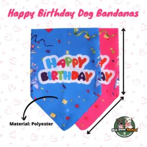 DOG GONE SPOILED Dog Birthday Bandana (Pink, Happy Birthday)