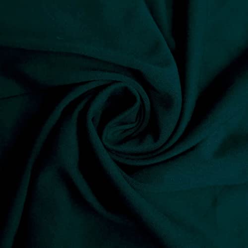 Texco Inc Siro Stretch Rayon Jersey Knit Apparel Fabric, Hunter Green 1 Yard