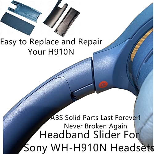 Repair WH-H910N Slider Parts kIT Loop Headband Fit for WH-H910N h.Ear on 3 Wireless Noise-Canceling Headphones,fix it Yourself Headband Upper Inner Lower Assy for Broken Side Headsets (Black Color)