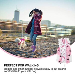 Dog Costume Pet Puppy Nursing Clothes Coat Injury Protection Dress Size S (Pink) for Your Cute