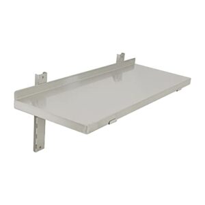 dulnice stainless steel wall shelf commercial wall mount floating shelving (39.4" x 12.6")