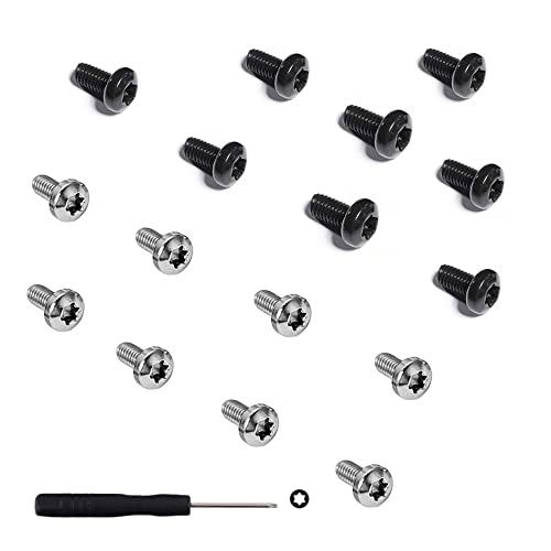 Studio 3 Headband Screws Replacement, Beats Studio 3 Replacement Parts Headband Screws and Screwdriver Repair Kit Compatible with Studio 2.0 Wired/Wireless Headphones (8pcs Silver+8pcs Black)