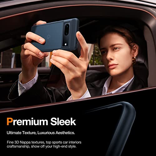 𝞣𝙊𝙍𝙍𝘼𝙎 Shockproof Designed for Pixel 6a Case 5G [8FT Military Grade Protection] Google Pixel 6a Case, Semi-Clear Hard PC Back & Soft Edge Slim Protective Phone Case for Pixel 6a 6.1", Black