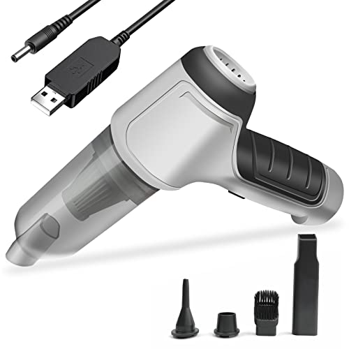 Car Vacuum Cleaner - Mini Handheld Gun Cordless Vacuum Cleaner with 3.2ft Power Cord, Car Vacuum High Power, Handheld Gun Vacuum Dry Wet Cleaning Portable Vacuum Cleaner