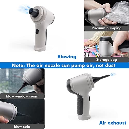 Car Vacuum Cleaner - Mini Handheld Gun Cordless Vacuum Cleaner with 3.2ft Power Cord, Car Vacuum High Power, Handheld Gun Vacuum Dry Wet Cleaning Portable Vacuum Cleaner