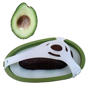 wonderoad easier to keep fresh with special soft silicone mat | avocado holder saver keeper storage container for fridge