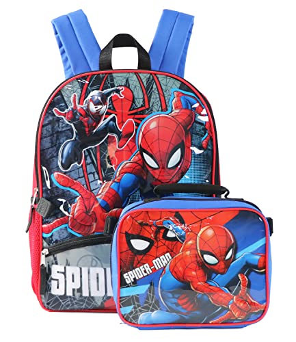 Marvel Spiderman Backpack with Lunch Bag One Size