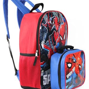 Marvel Spiderman Backpack with Lunch Bag One Size