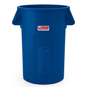 Suncast Commercial Products 44 Gallon Utility Trash Can, Blue, TCU44BL