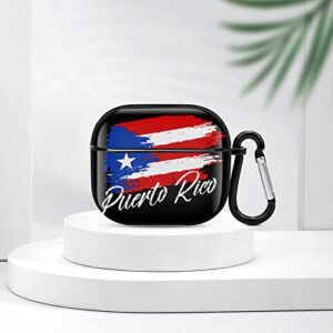 AXEDENRRT Vintage Puerto Rico Flag Case for AirPods 3 3rd Generation Personalized Print Design Hard PC Earphone Case, One Size (fgnbxcfg645m)