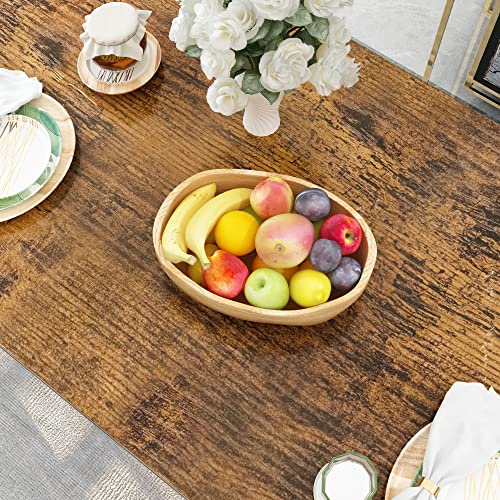 Recaceik Dining Table Set for 4 Bar Kitchen Table and Chairs for 4, 5 Piece Dining Table Set Counter Height Dinner Table with 4 Bar Stool, Dining Room Breakfast Table Set for Apartment