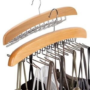 corodo tank top hanger, 24 foldable metal hooks clothes organizer, closet organizers and storage, non-slip bra hanger space saving(2 pack)
