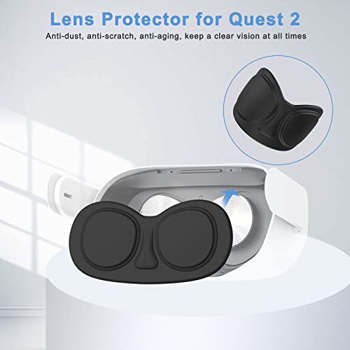 SUPERUS Head Strap & Lens Cover Compatible with Oculus/Meta Quest 2 Accessories