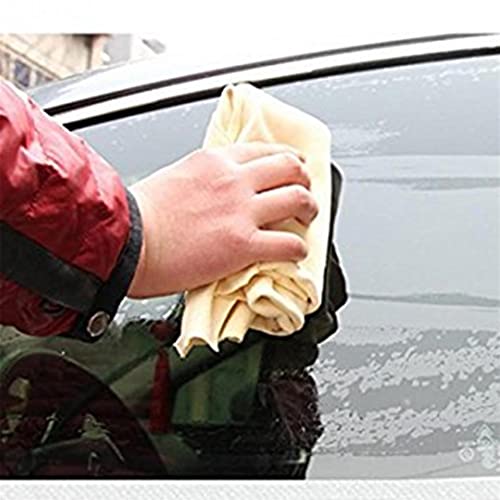 Winwinfly Chamois Drying Cloth Car Drying Towel Real Leather Super Absorbent Fast Drying Natural Chamois Car Wash Cloth Accessory