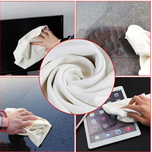 Winwinfly Chamois Drying Cloth Car Drying Towel Real Leather Super Absorbent Fast Drying Natural Chamois Car Wash Cloth Accessory